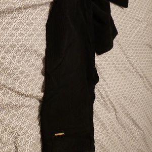 Black Pinstriped Corduroy Pants